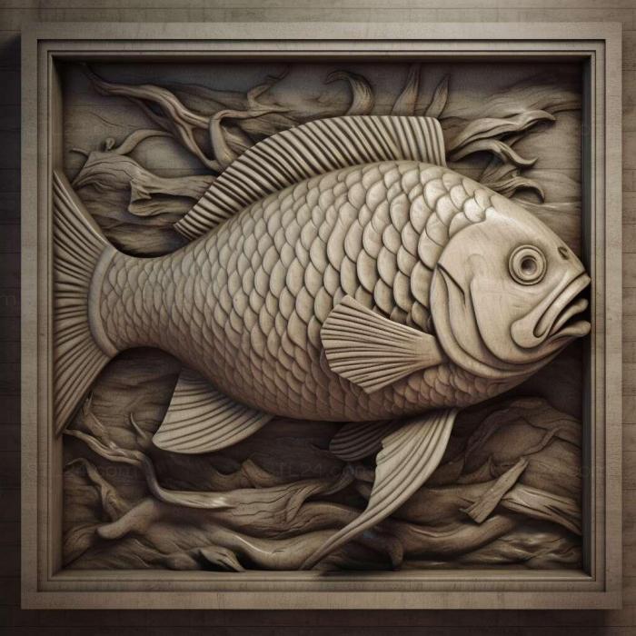 Nature and animals (Lalius fish 4, NATURE_1732) 3D models for cnc